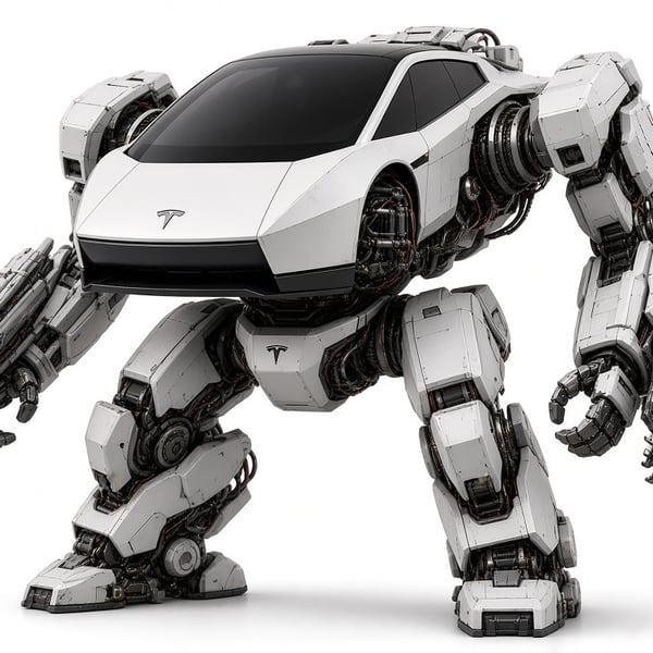 Image 2 of Tesla Roadster 2026 — Transforming Mech Edition