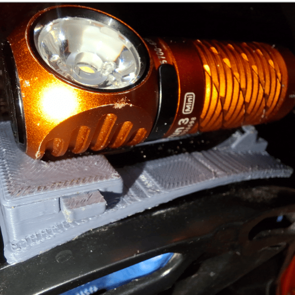 Image 2 of Helmet Mount for Olight perun3Mini