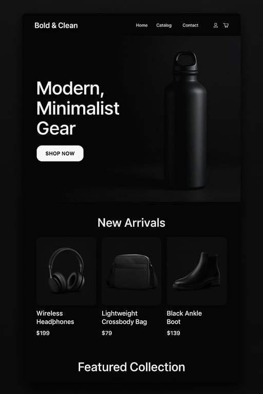 Bold Product-Focused Template