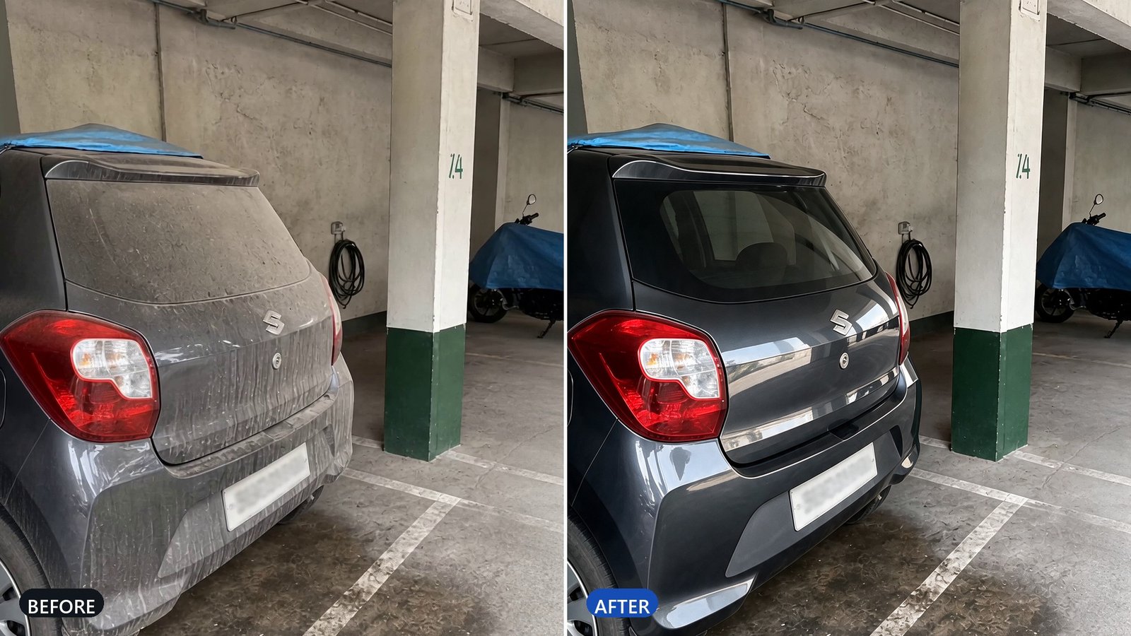 Waterless Car Wash: The Complete Guide — Silicon-Free vs Silicone, Concentrate Dilution and the Correct Method
