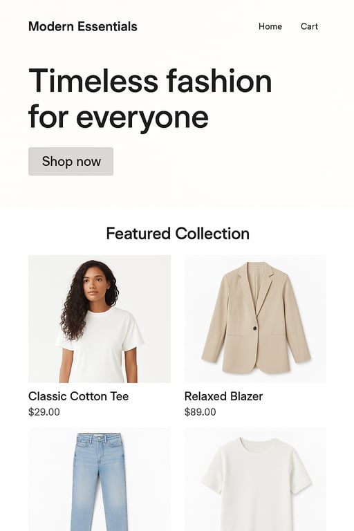 Modern Template Preview