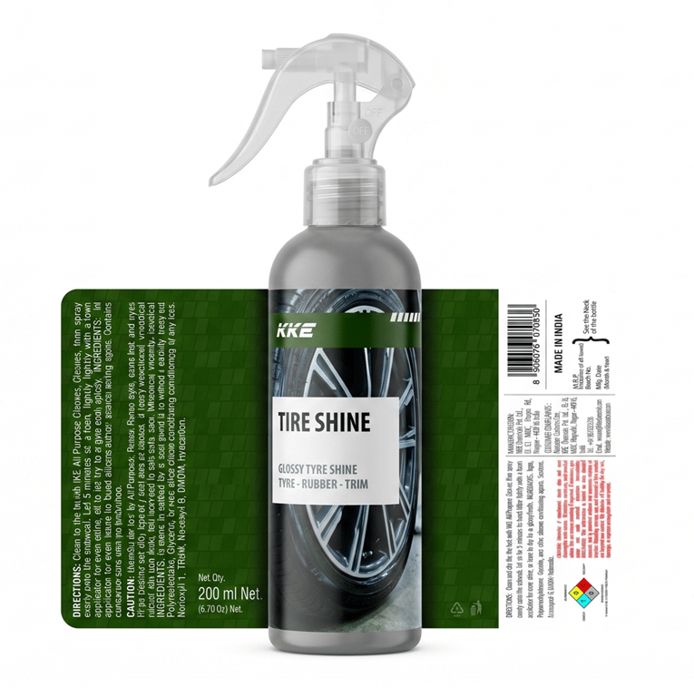 Tire Shine | Glossy Tire Polish | Super Black Shine