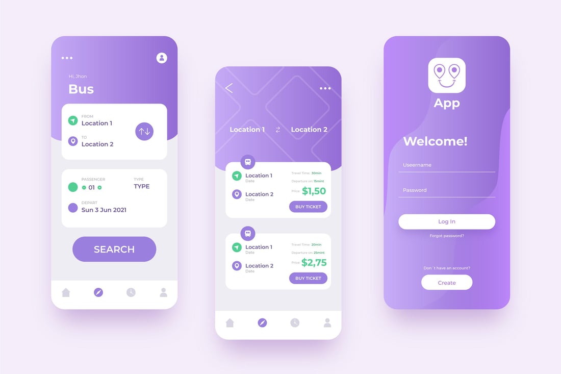 Illustration of a mobile app being designed and built by two developers