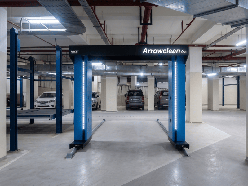 KKE ArrowClean wash bay added to an existing vehicle service facility