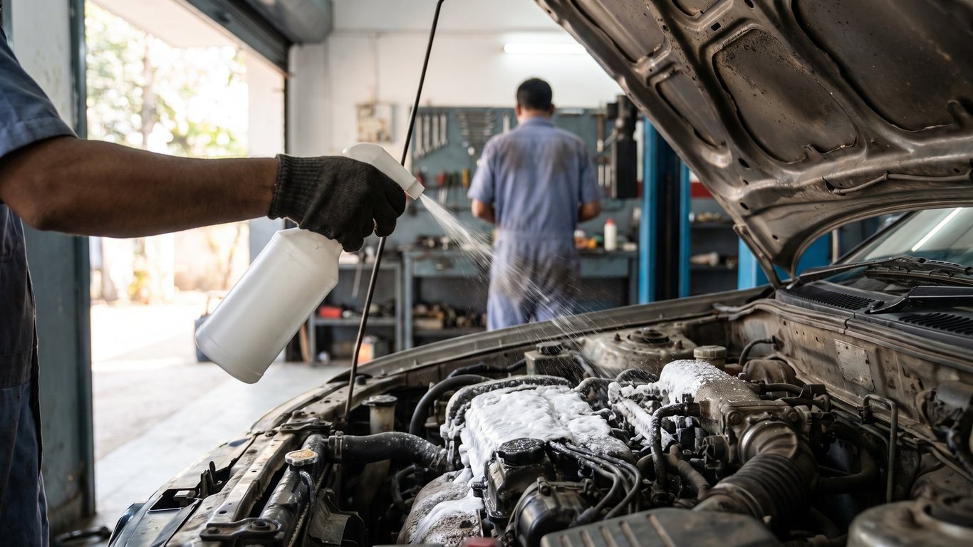 Engine Cleaner Spray Mastery Guide for Car Washes & Repair Shops | KKE Autocare