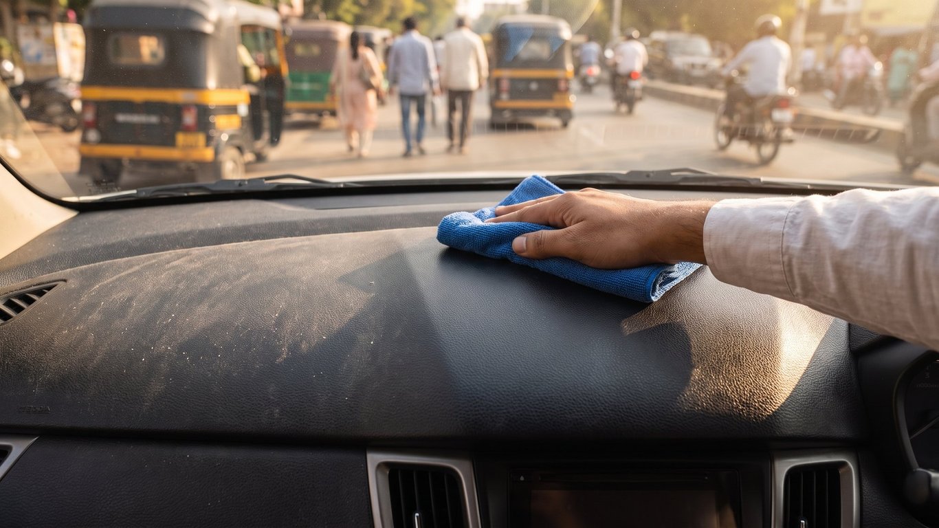 Dashboard Polish for Car