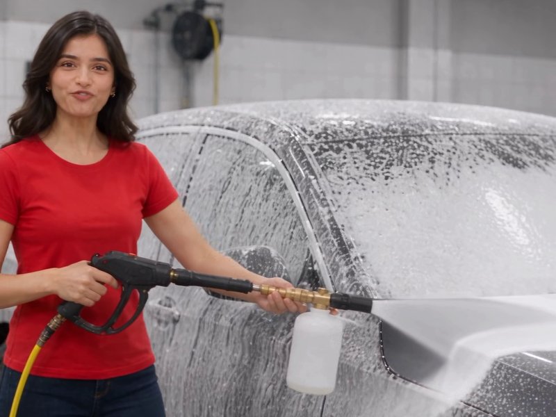 Foam guns and snow foam cannons