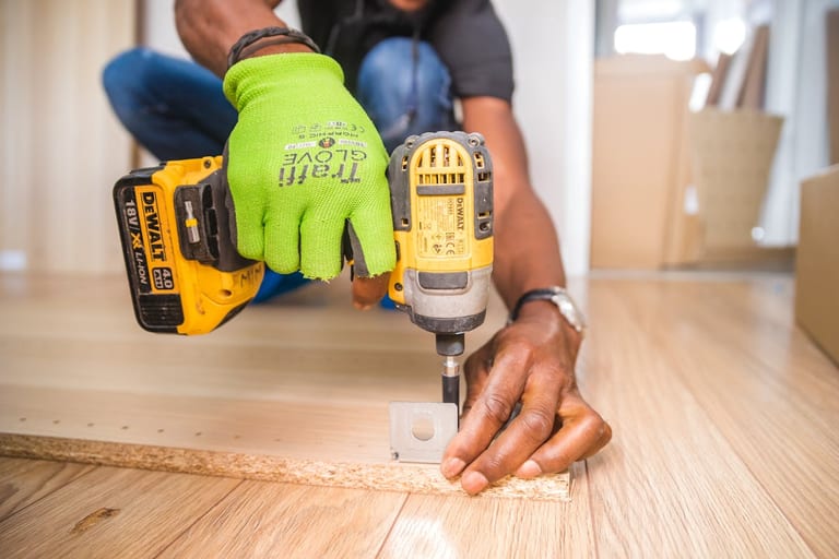 Handwerker bei der Arbeit