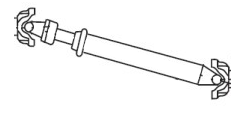 1 Piece Driveshaft Illustration Outline