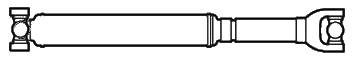 Open Joint to Open Joint Driveshaft Outline Diagram