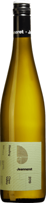 En flaska med Jeanneret Big Fine Girl Riesling 2019, ett vitt vin från South Australia i Australien