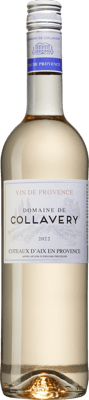 En flaska med Domaine de Collavery , ett rosévin från Provence i Frankrike