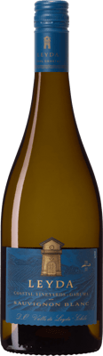 En glasflaska med Leyda Single Vineyard Garuma Sauvignon Blanc 2020, ett vitt vin från Aconcagua i Chile