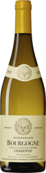 En flaska med Bourgogne Chardonnay Maurice Gentilhomme, ett vitt vin från Bourgogne i Frankrike