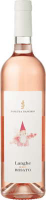 En flaska med Langhe Rosato Josetta Saffirio 2020, ett rosévin från Piemonte i Italien