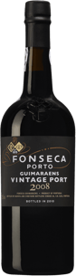 En flaska med Fonseca Guimaraens Vintage Port 2012, ett starkvin från Douro i Portugal