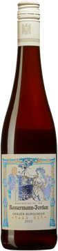 En flaska med Bassermann-Jordan Fass 615 Grauer Burgunder 2022, ett vitt vin från Pfalz i Tyskland