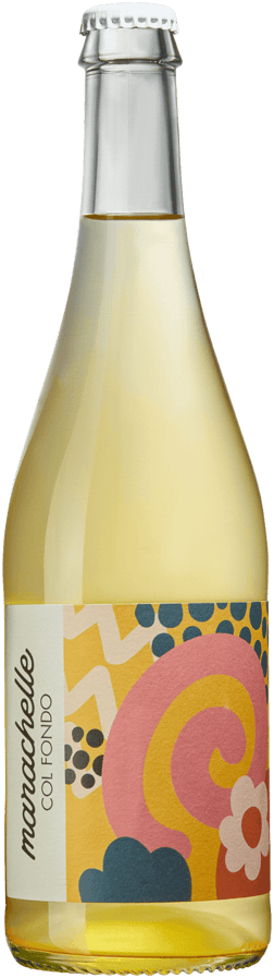 En glasflaska med Cantina Tonello Marachelle Col Fondo 2023, ett vitt vin från Italien