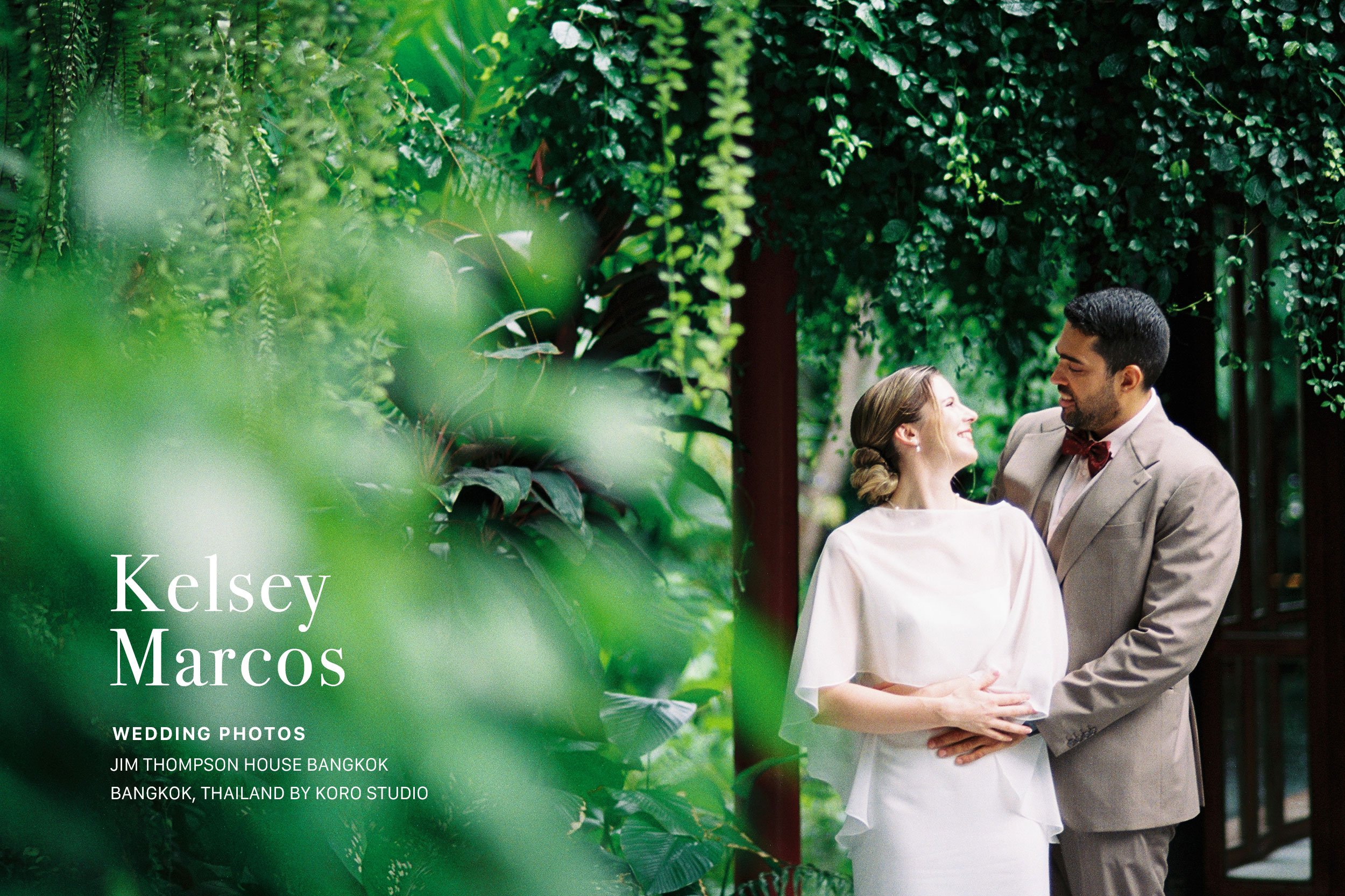 Jim Thompson House Bangkok Wedding | Kelsey & Marcos 1 jim thompson house bangkok wedding film photography cover kelsey marcos Jim Thompson House Bangkok Wedding | Kelsey & Marcos