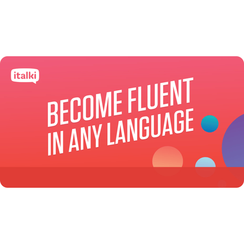 Italki Language Course Gift Card