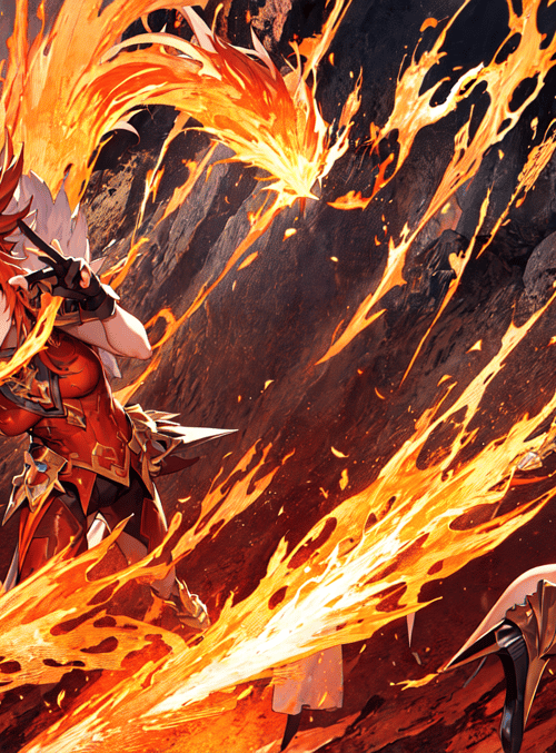 angel, fire, character