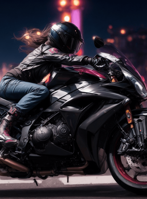 motorcyclist, motorcycle