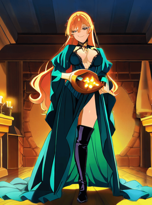 witch, woman, candle