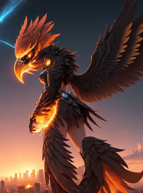 eagle, falcon, mythical