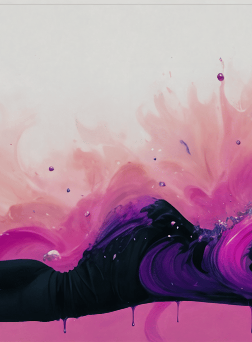 woman, paint, surreal