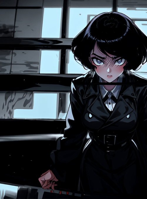 woman, anime, character