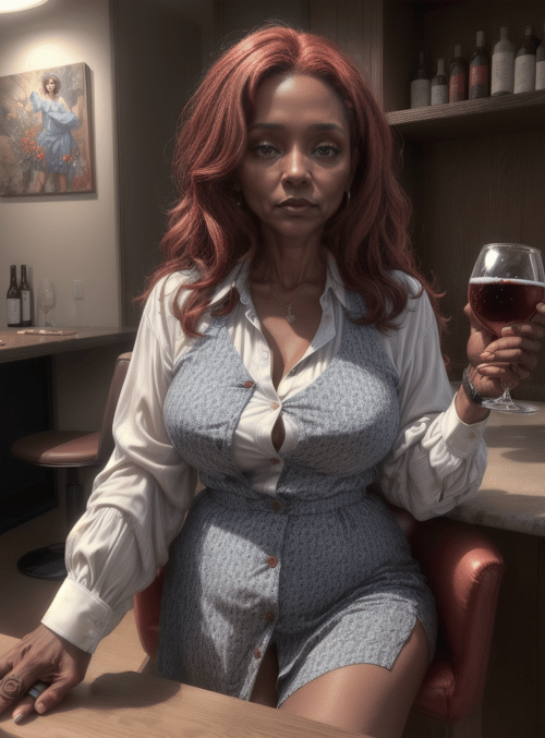 woman, wine, bottle