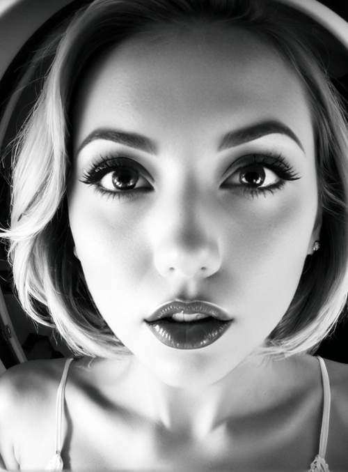 woman, mirror, light