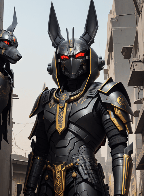 anubis, armor, canine