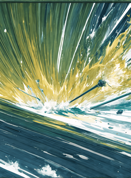 wave, explosion, water