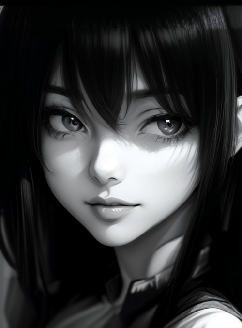 girl, anime, portrait