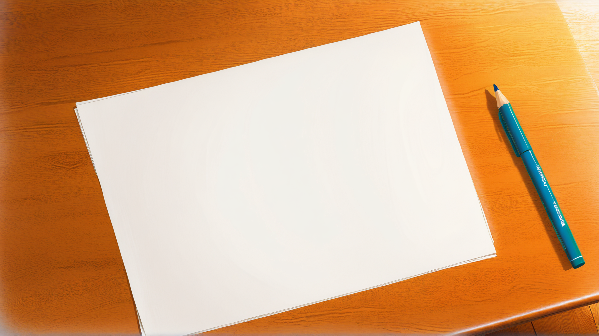 AI generated wallpaper featuring paper, pencil, desk