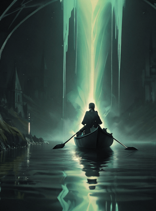 person, boat, cathedral
