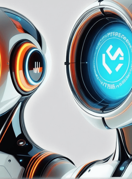 robot, head, interface, cyberpunk, design