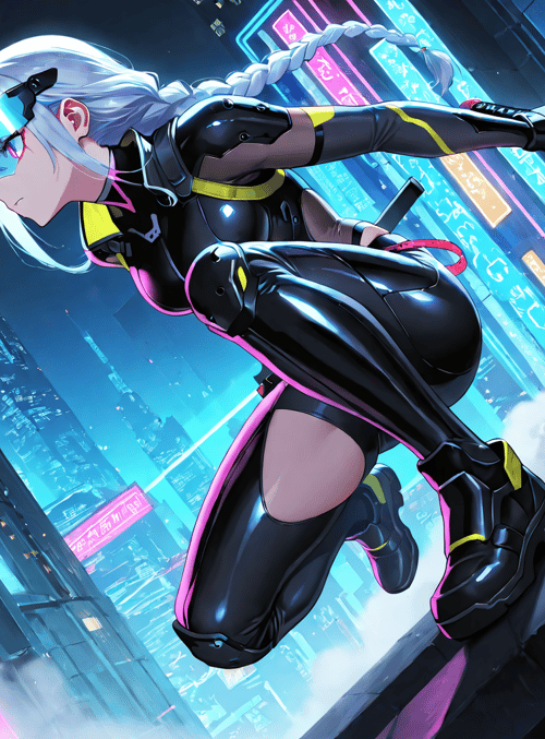cyberpunk, anime, character