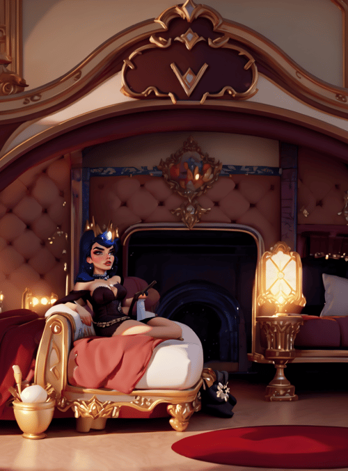 queen, bedroom, crown