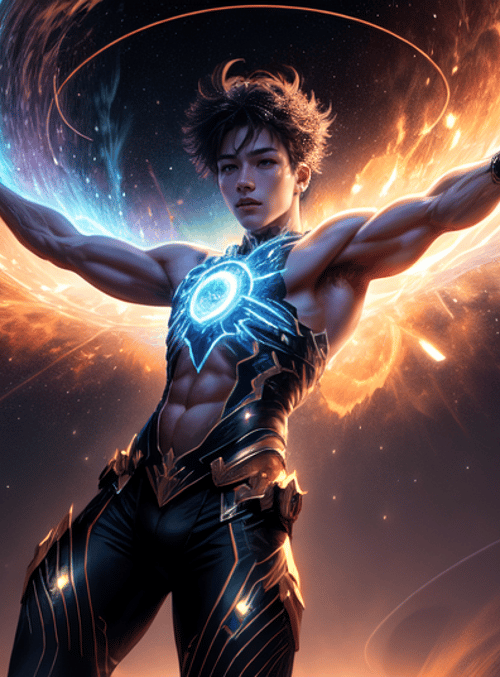 hero, cosmic, man