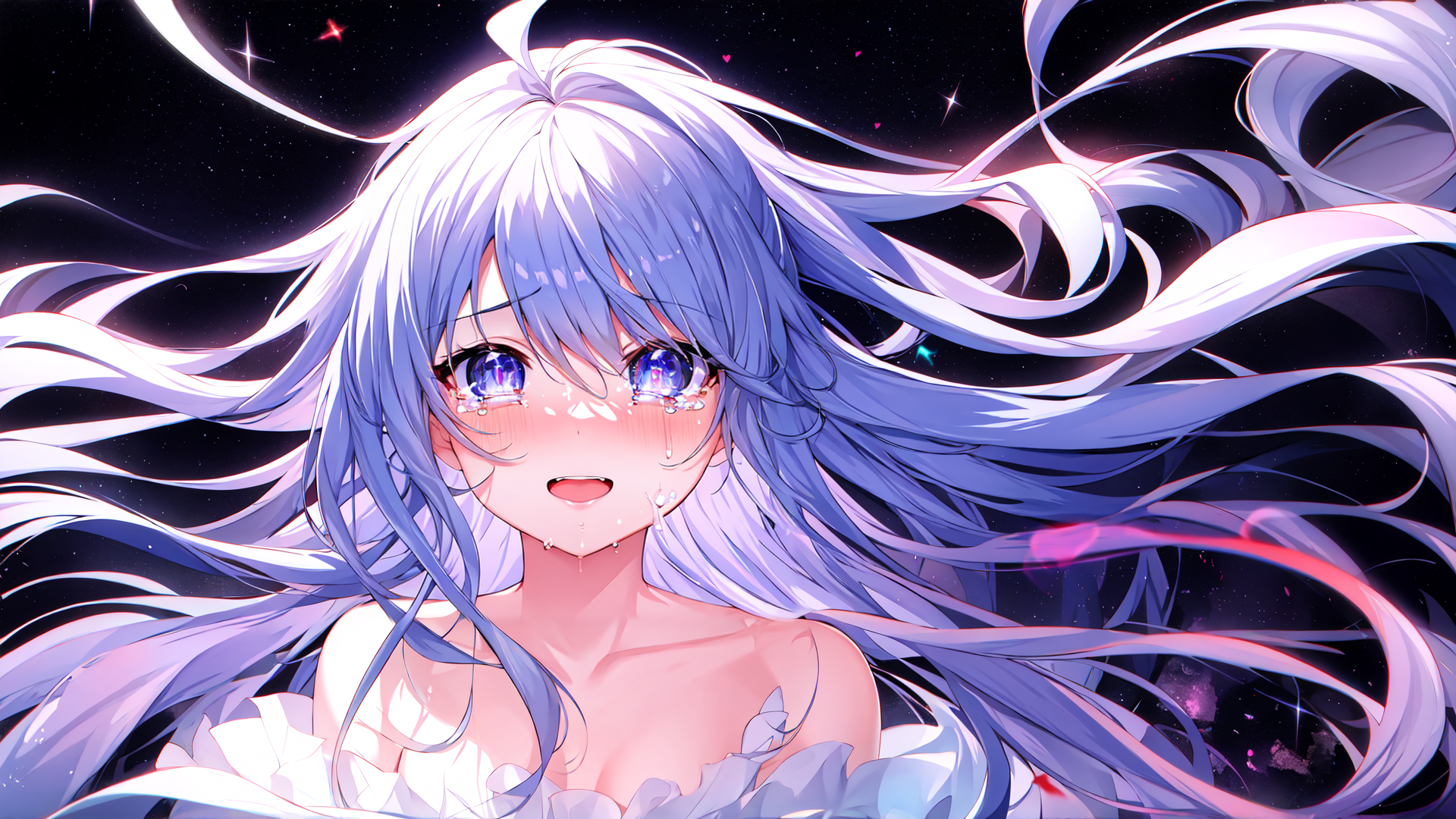 AI generated wallpaper featuring girl, anime, character