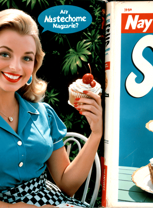 woman, cupcake, cake, magazine, dessert, pie, butterfly, cherry, lady, baker