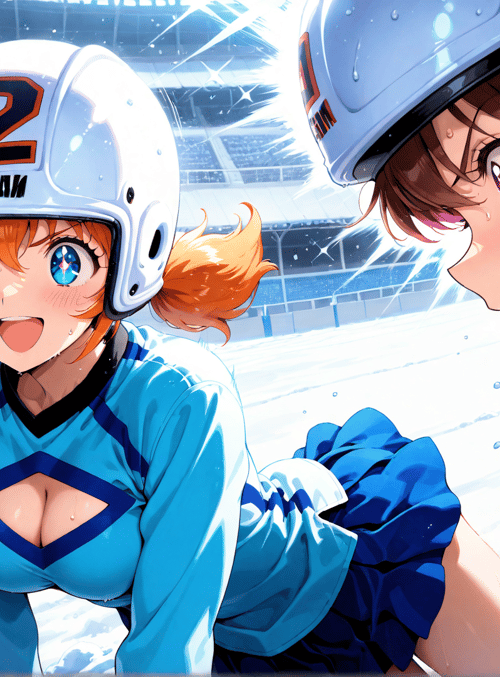 hockey player, cheerleader, sports arena, helmet, uniform, puck, team, sweat, stadium, skates