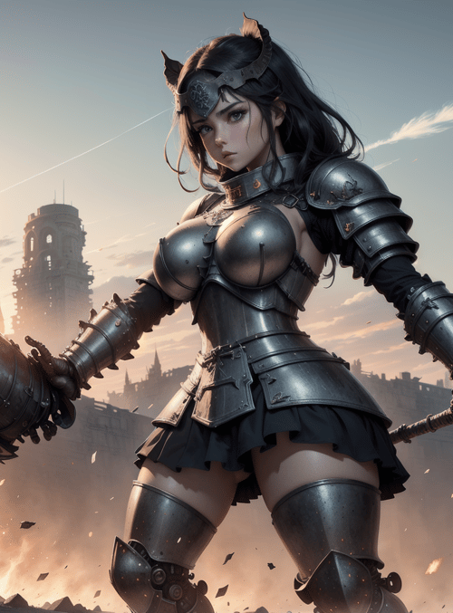 warrior, armor, soldier