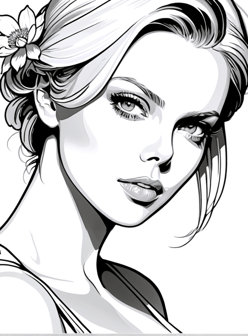 woman, flower, lotus, hair, blossom, portrait