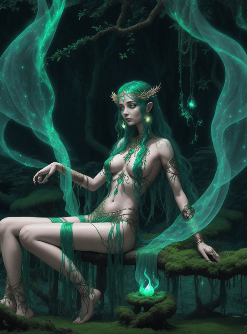 elf, nature spirit, forest