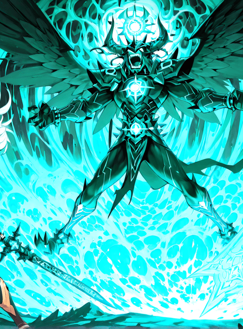 hero, monster, sword, elf, wing, armor
