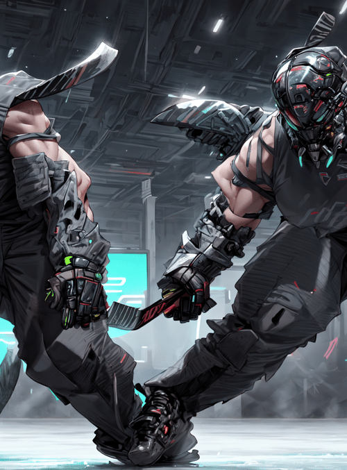 cyborg, combatants, hockey, armor, futuristic, robots, martial, wrestlers, gladiators, fighters