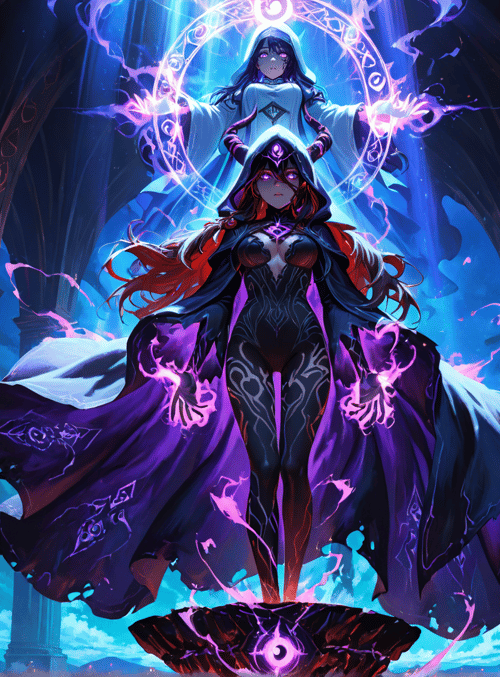 witch, mage, spirit